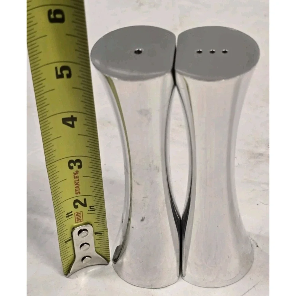 Nambe Hug‎ Salt & Pepper Shakers Set, Alloy Metal 1995